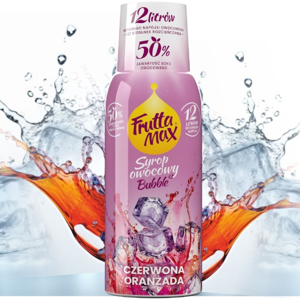 Syrop FruttaMax ORANŻADA CZERWONA 500ml na 12 litrów